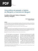 Uma Politica Do Passado a Historia Em Benjamin E Bergson