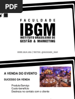  A Venda Do Evento