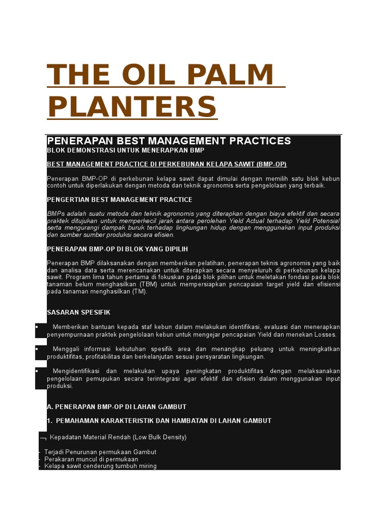 The Oil Palm Planters Pdf