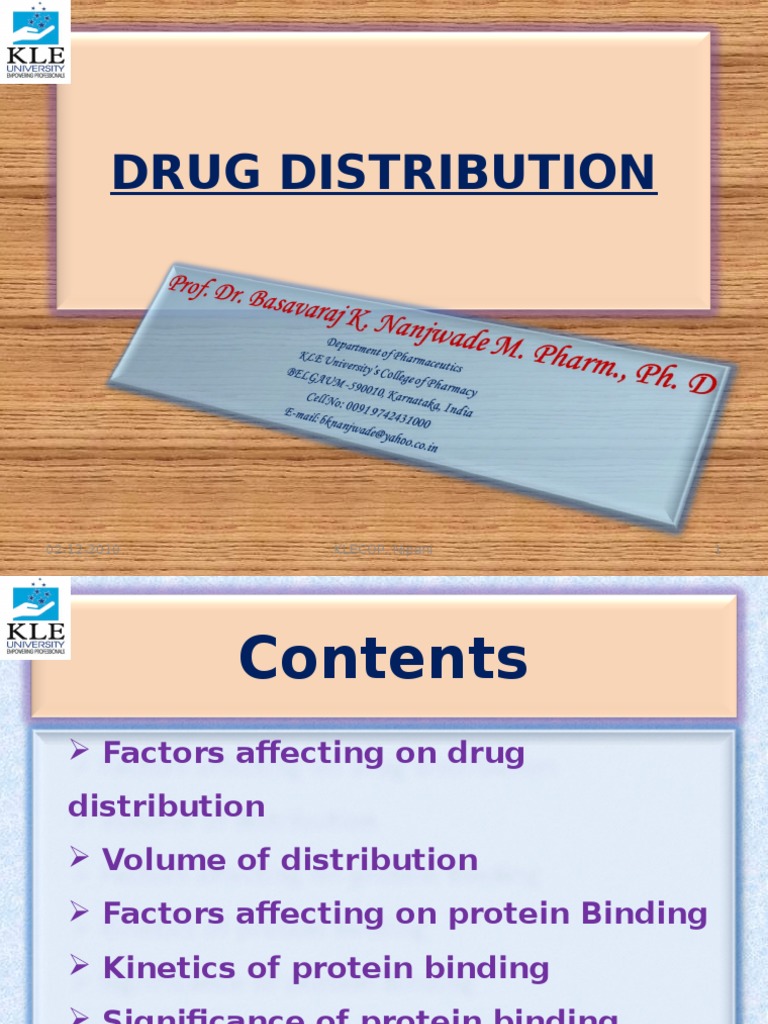 Drug Distribution | PDF | Biochemistry | Chemistry
