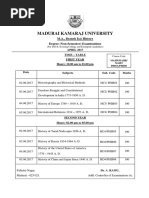 PG Time Table April 2017