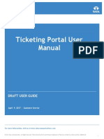 Tata Communications Ticketing Portal User Manual - Release 9APR17 - v1.0