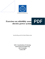 Exercises On Reliability Assessment of Electric Power Systems PDF