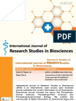 International Journal of Research Studies in Biosciences- ARC Journals