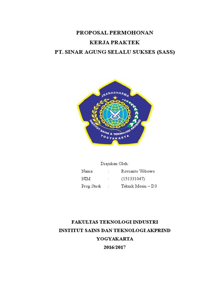 Proposal Pengajuan Kp Teknik Mesin