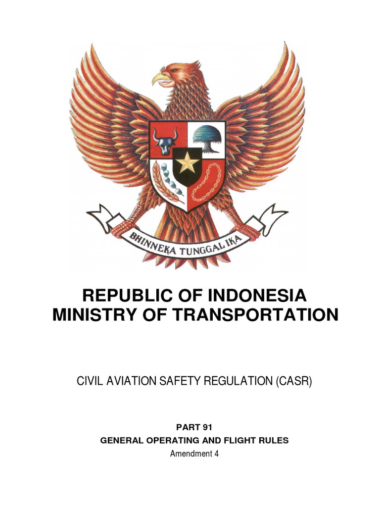 CASR Part 91 Amdt. 4 General Operating and Flight Rules PDF PDF