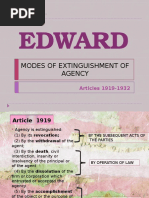 Extinguishment of Agency