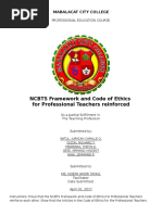 Download Ncbts in Relation to Code of Ethics of Professional Teachers by Dizon Rich SN349393594 doc pdf