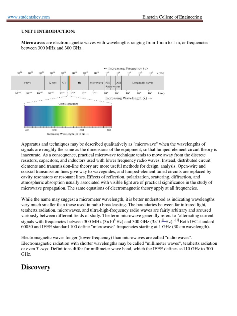 RF Microwave Engineering Notes Microwave Radiation