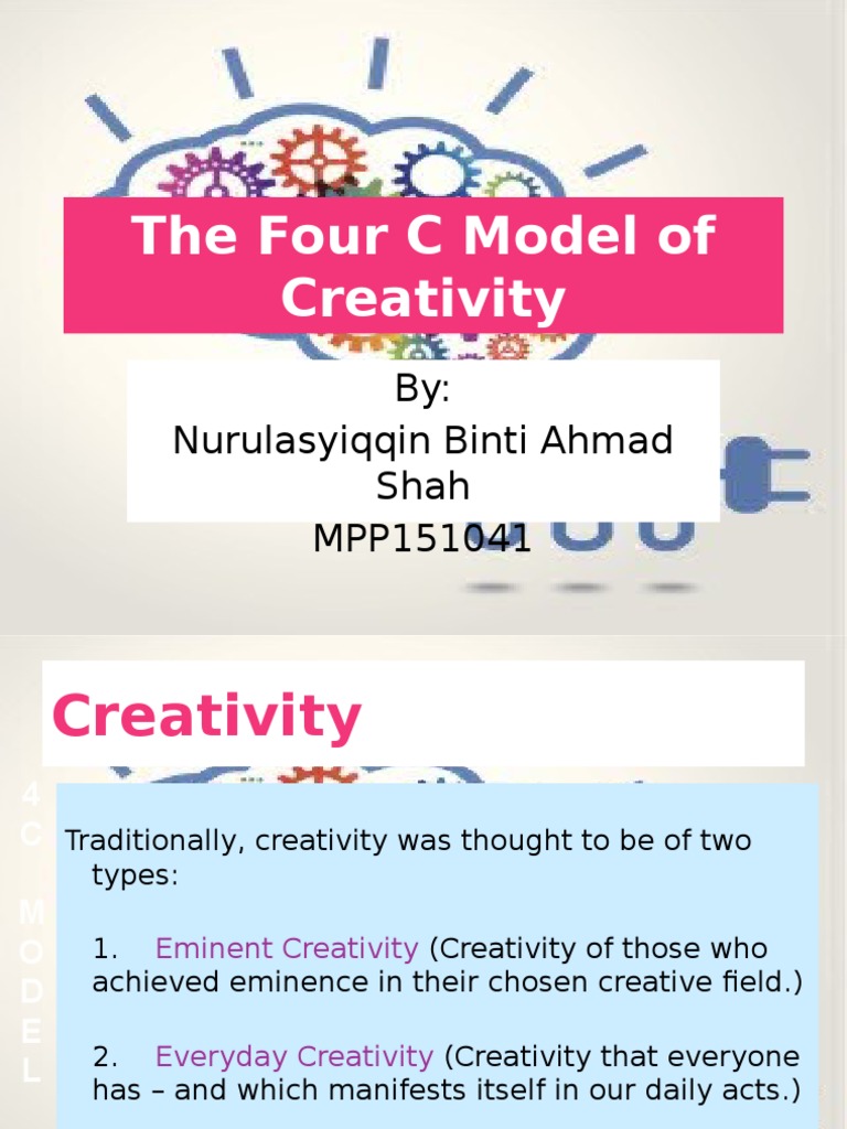 The Four C Model Of Creativity Pdf Creativity Applied Psychology