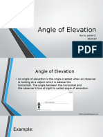 Angle of Elevation Report