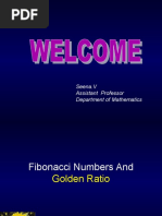 Fabonacci Numbers and Golden Ratio