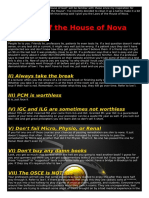 LAws of House of Anova