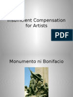Insufficient Compensation For Artists