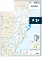 MAPA de rodovias do Estado do Espirito Santo - Brasil