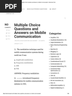 Multiple Choice Questions and Answers On Mobile Communication - Electronics Post