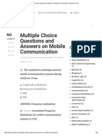 Multiple Choice Questions and Answers On Mobile Communication - Electronics Post