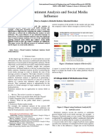 Review of Sentiment Analysis and Social Media Influence: Anmol Jain, Bhavya Sanghavi, Rishabh Rathod, Khushali Deulkar