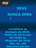 DEUS NUNCA ERRA