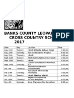 Banks County Leopards Cross Country Schedule 2017: HOME (Middle School Only) Home Home