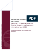 Claves para Interpretar La Política Exterior Española y Las Relaciones Internacionales en 2006