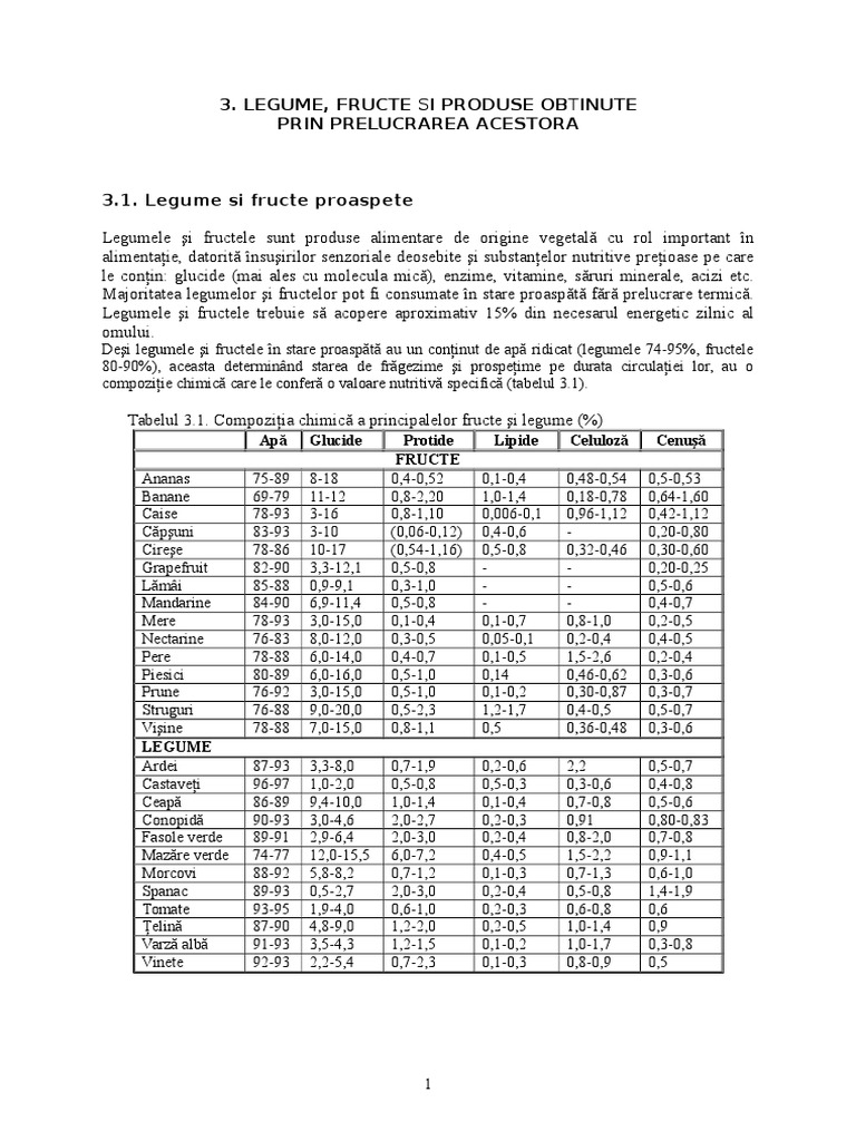 C4.Legume Si Fructe | PDF