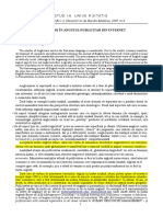 Anglicisme În Anunţul Publicitar Din Internet: Revist (Tiin/ific A Universit /ii de Stat Din Moldova, 2007, nr.4