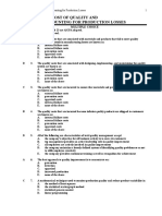 The Cost of Quality and Accounting for Production Losses