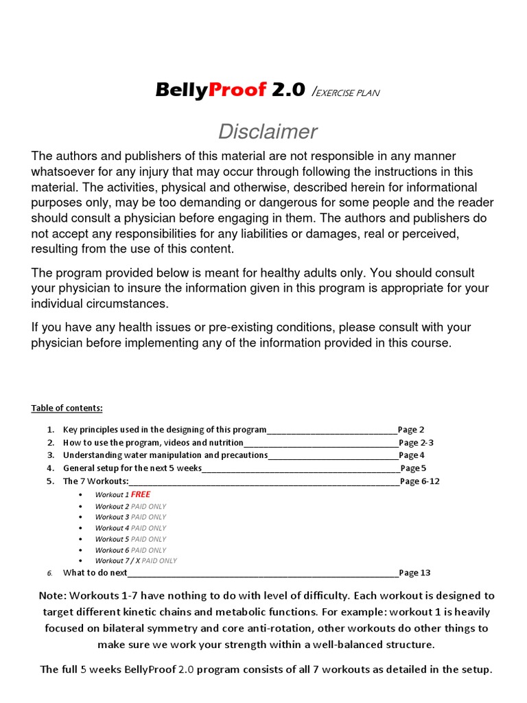 bellyproof pdf free download