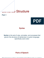 Sentence Structure (1)