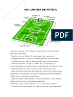 Medidas Cancha de Futbol