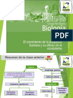 Clase 14 El Crecimiento de La Poblacion Humana y Su Efecto en El Ecosistema 