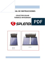 Manual Termosolar 120l Splendid