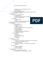 Preterm Labour & Premature Rupture of Membrane