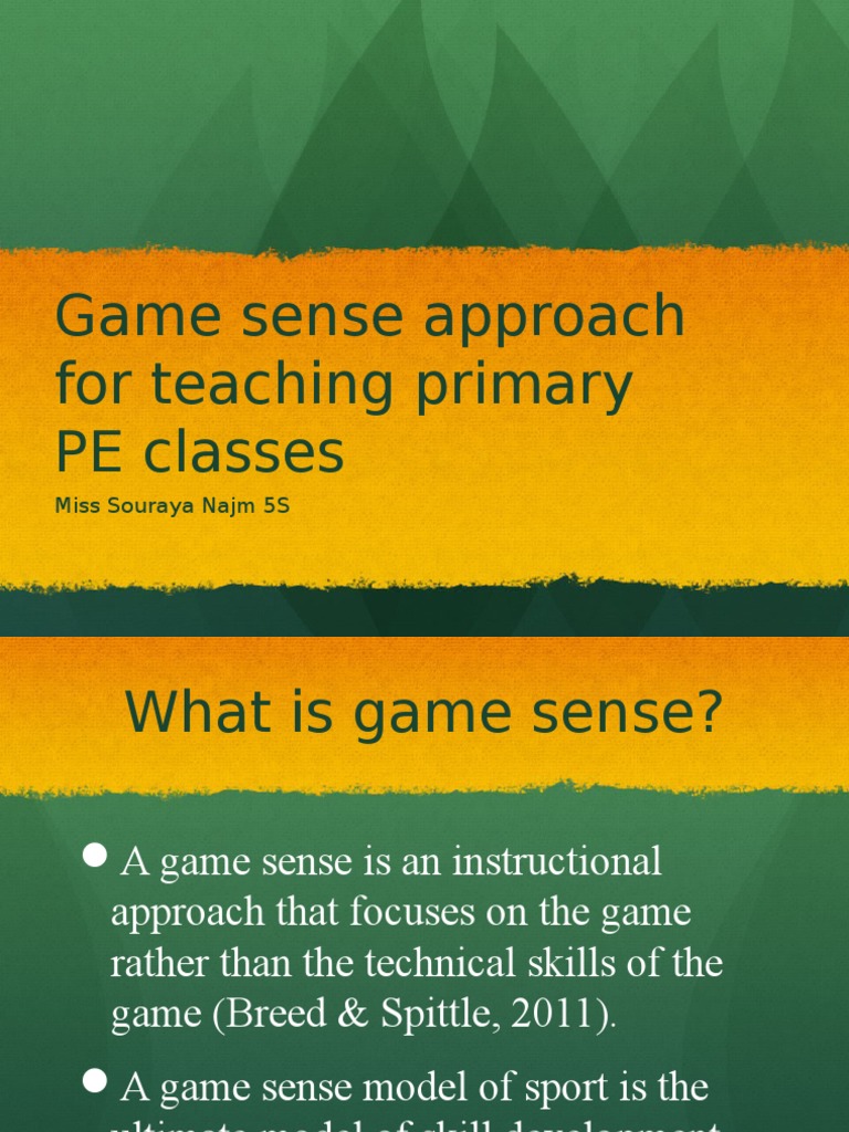 Game Sense in Primary PE Classes | PDF | Career & Growth | Sports ...