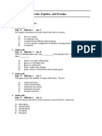 123587843 Chapter 3 Biochemistry Exam Amino Acids Peptides and Proteins