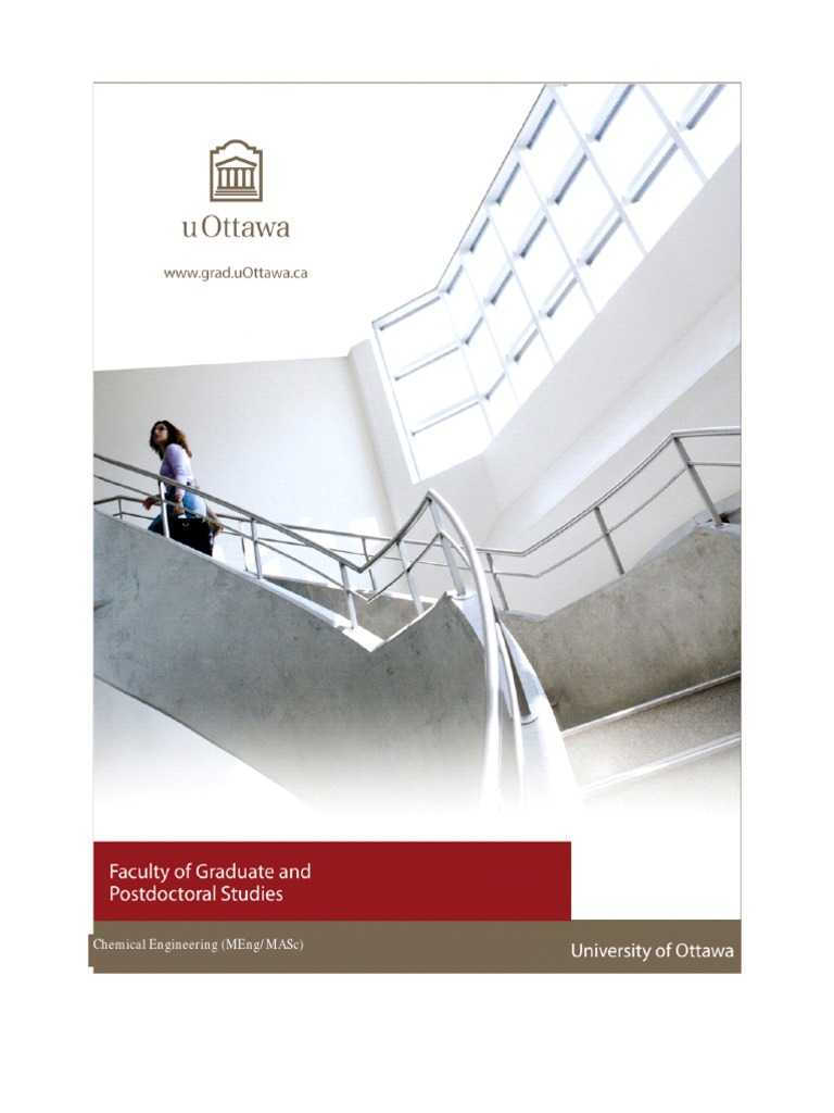 uOttawa Chemical Engineering Programs | PDF | Fluid Dynamics | Thesis