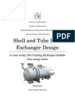 Shell and Tube Heat Exchanger Design