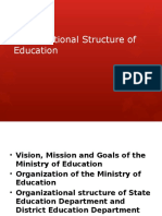 Topic 7: Organizational Structure of Education