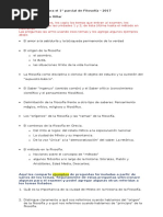 Guía de Temas para 1° Parcial de Filosofía