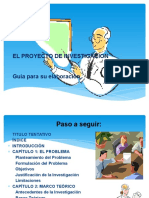 El Proyecto de Investigacion