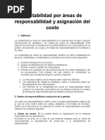 Contabilidad Por Áreas de Responsabilidad y Asignación Del Costo