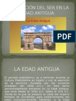 Como Fue Apreciado El Ser en La Edad Antigua