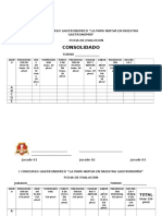 Ficha de Evaluación CONCURSO GASTRONÓMICO