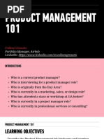 Product Management 101 Deck - CG