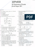 Jipmer MBBS 2011 PDF