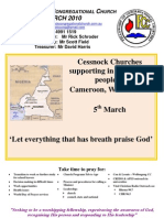 Cessnock Churches Supporting in Prayer The People of Cameroon, West Africa. 5 March