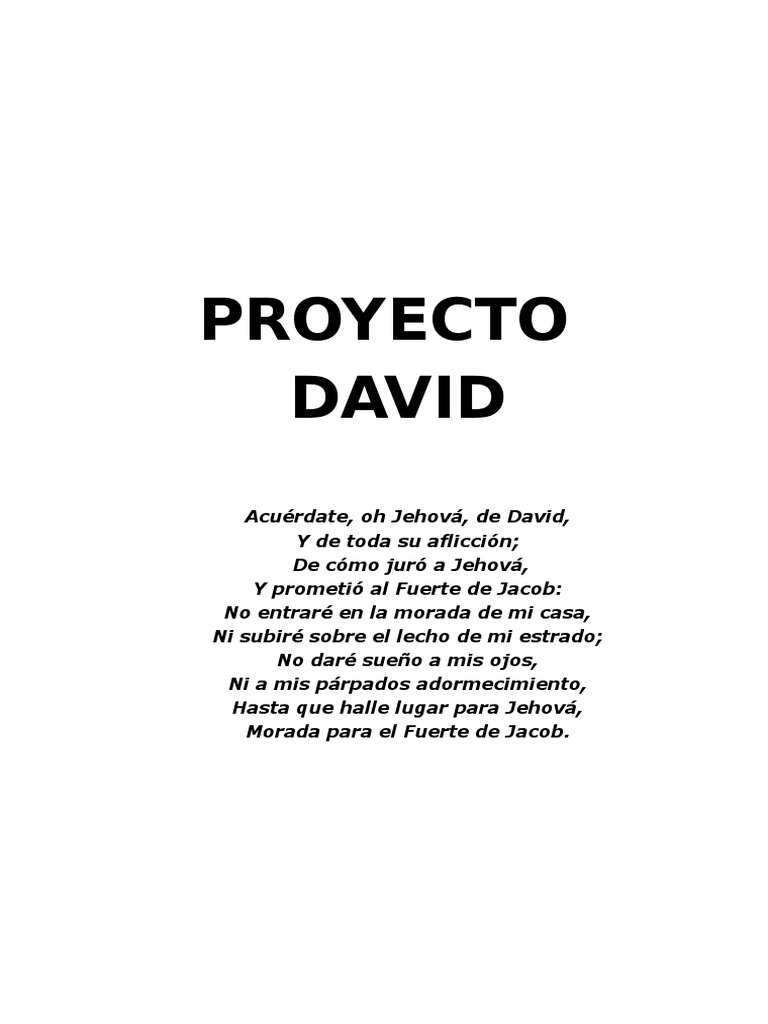 Proyecto David | PDF | David | Jacob
