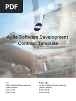 Agile Software Development Contract Template