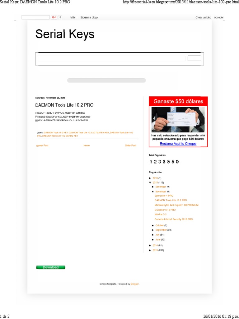 Serial Keys_ DAEMON Tools Lite 10 Utility Software